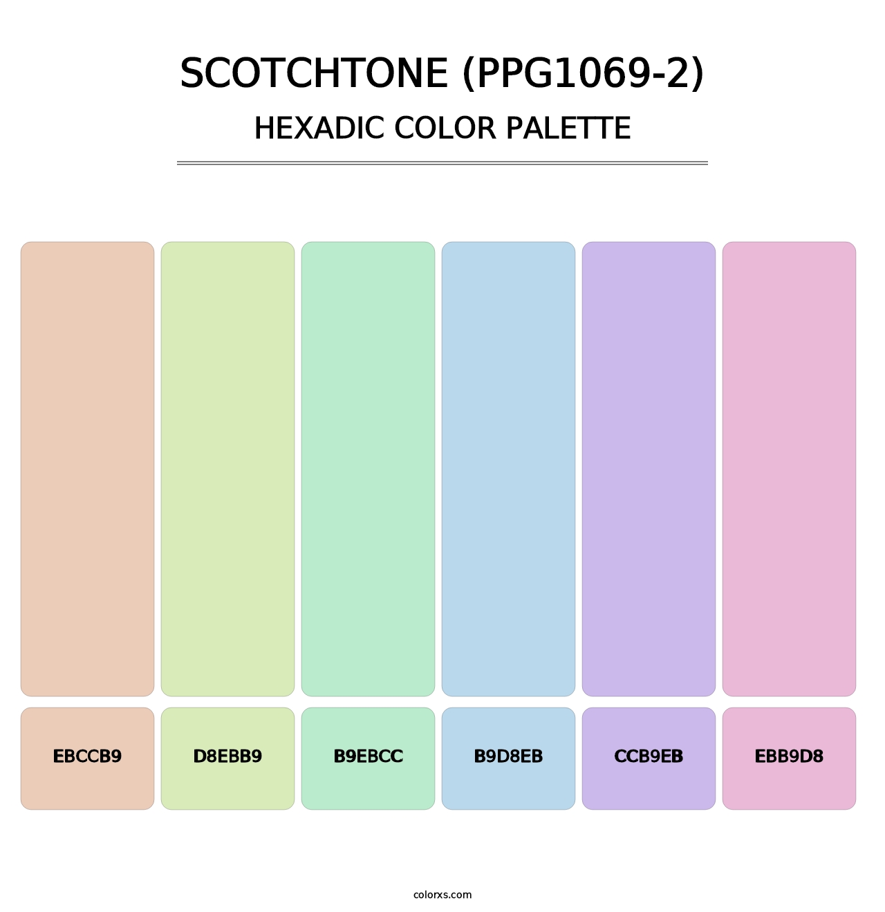 Scotchtone (PPG1069-2) - Hexadic Color Palette