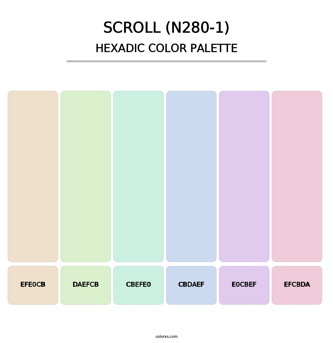 Scroll (N280-1) - Hexadic Color Palette