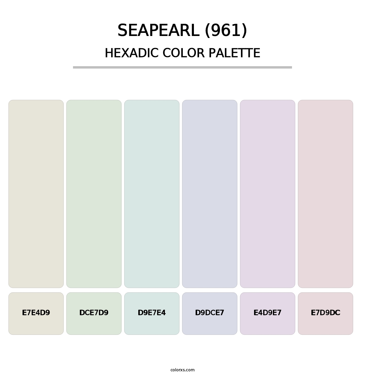 Seapearl (961) - Hexadic Color Palette
