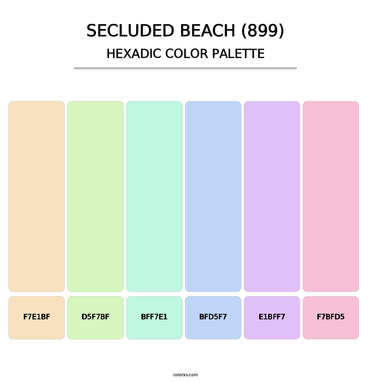 Secluded Beach (899) - Hexadic Color Palette