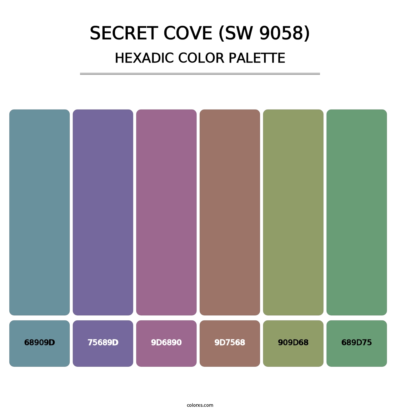 Secret Cove (SW 9058) - Hexadic Color Palette