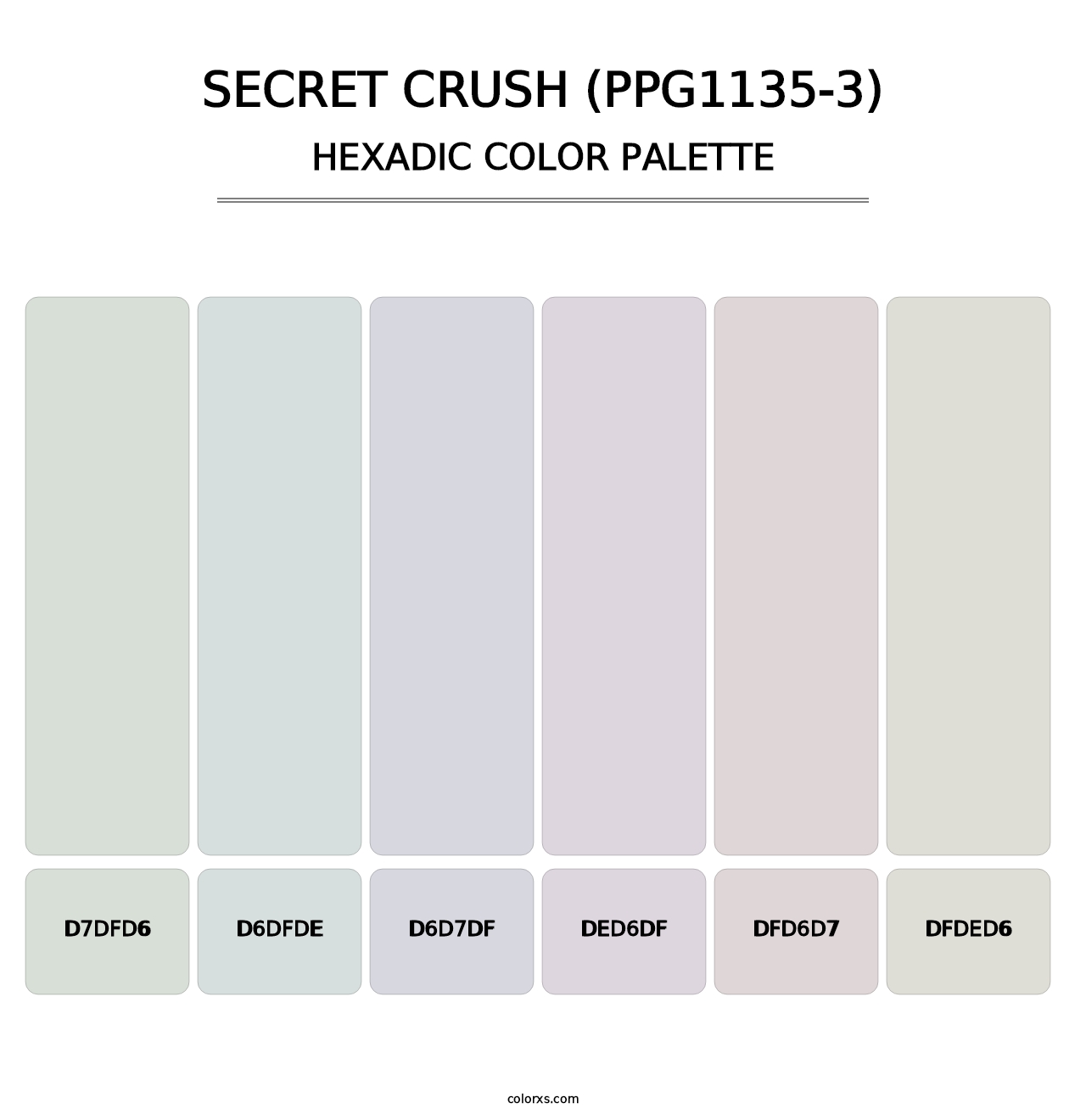Secret Crush (PPG1135-3) - Hexadic Color Palette