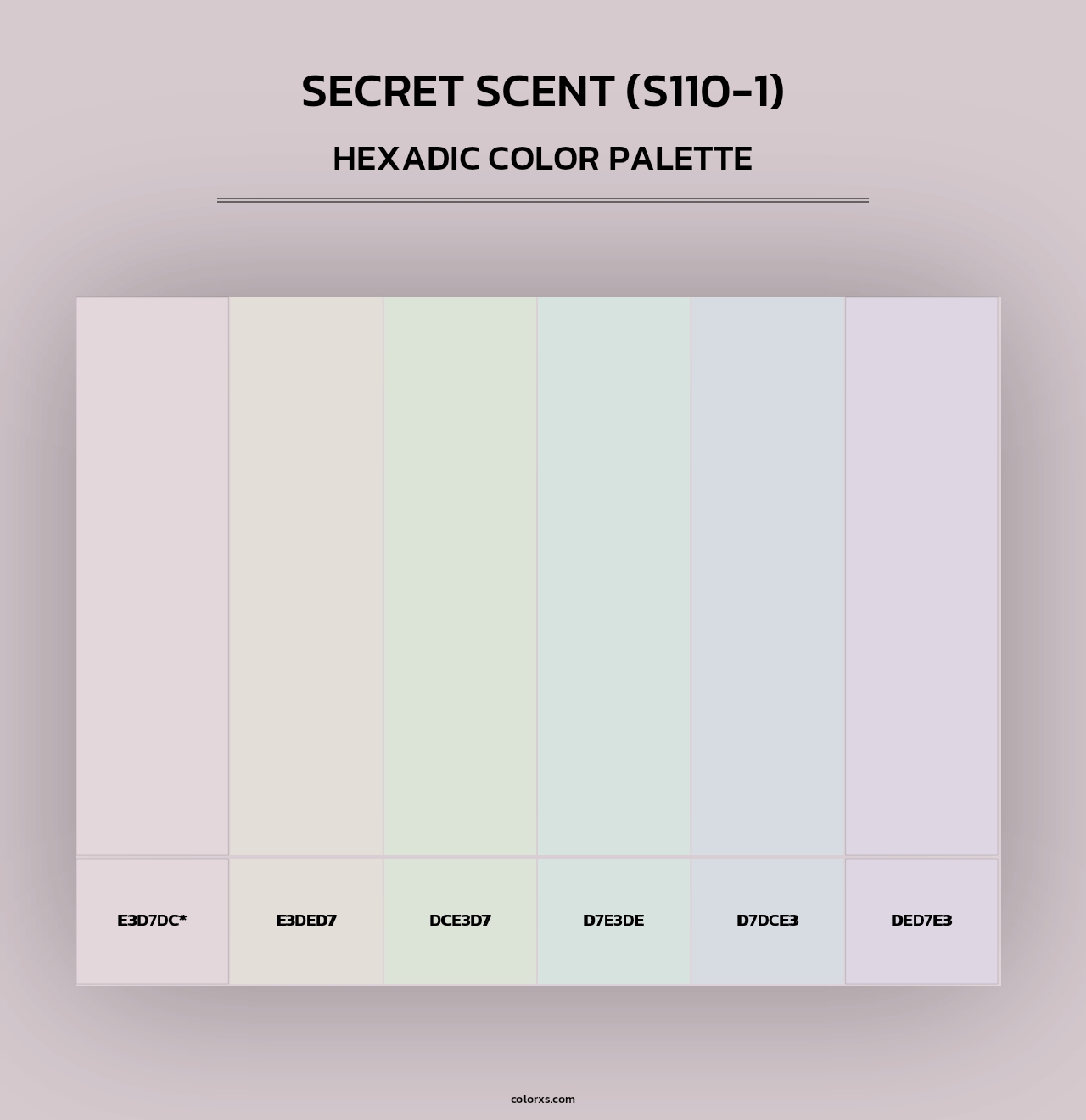 Secret Scent (S110-1) - Hexadic Color Palette