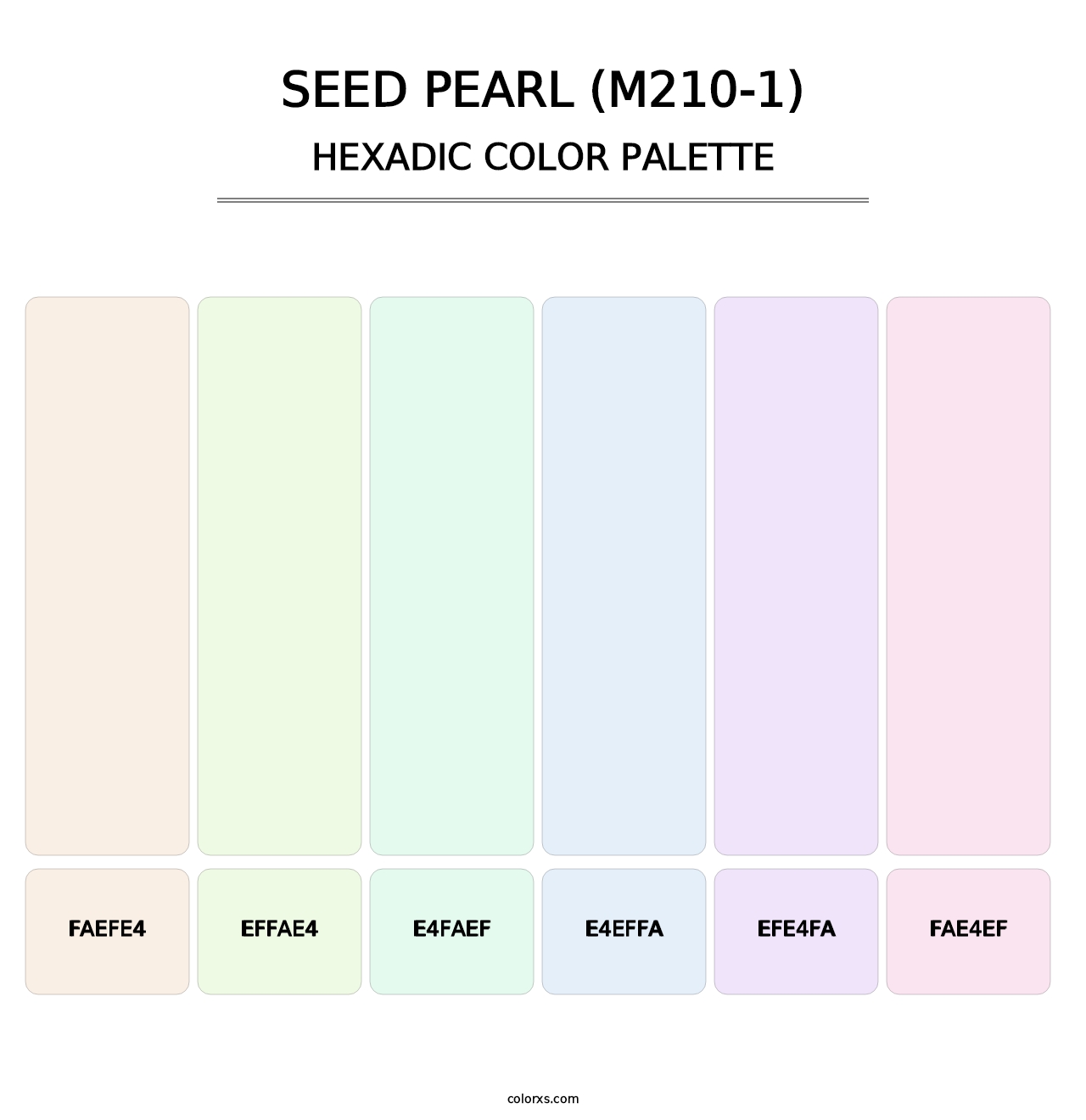 Seed Pearl (M210-1) - Hexadic Color Palette