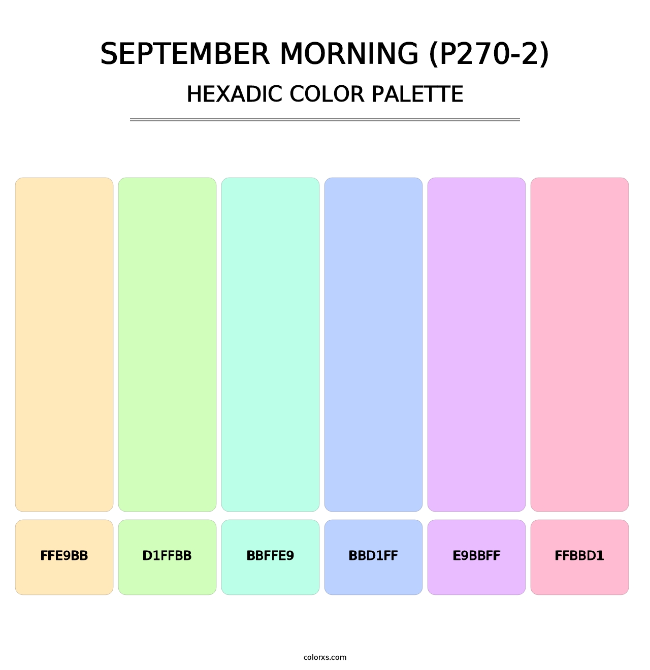 September Morning (P270-2) - Hexadic Color Palette