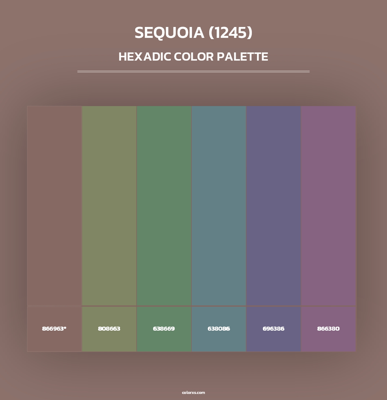 Sequoia (1245) - Hexadic Color Palette
