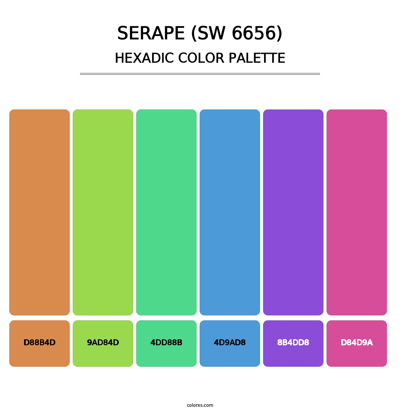 Serape (SW 6656) - Hexadic Color Palette
