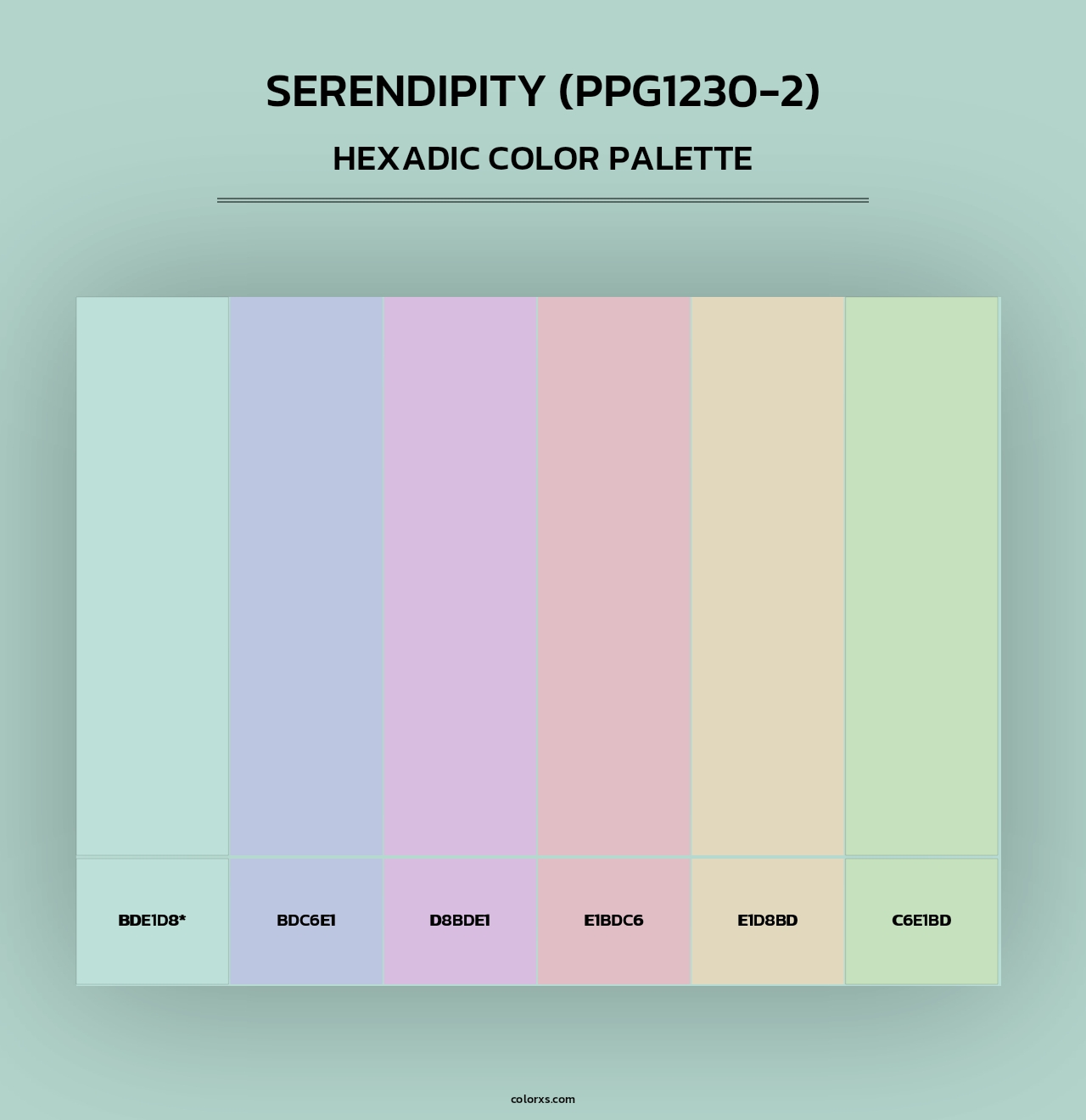 Serendipity (PPG1230-2) - Hexadic Color Palette