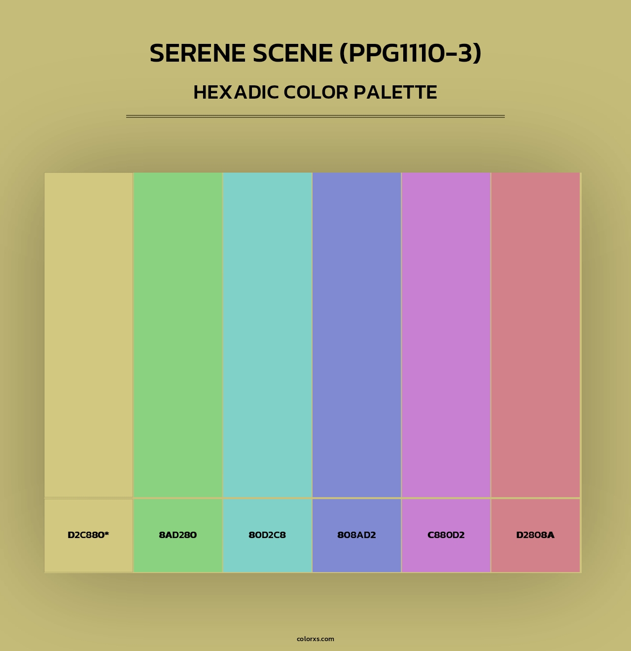 Serene Scene (PPG1110-3) - Hexadic Color Palette