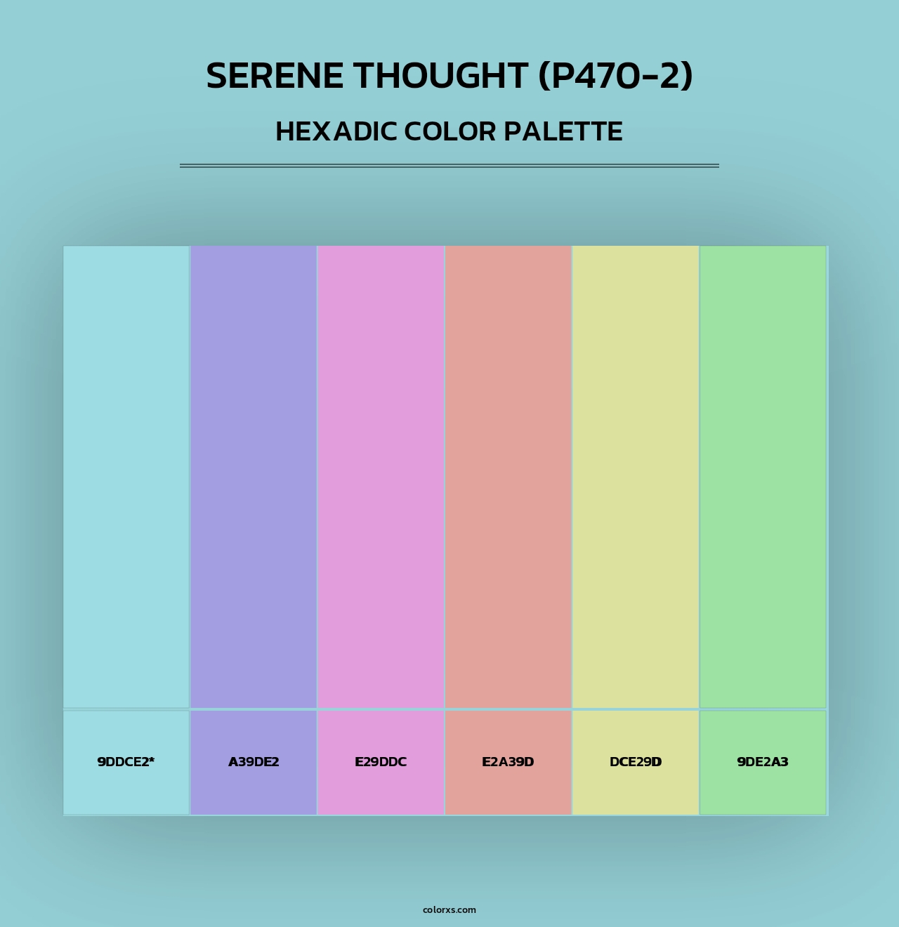 Serene Thought (P470-2) - Hexadic Color Palette
