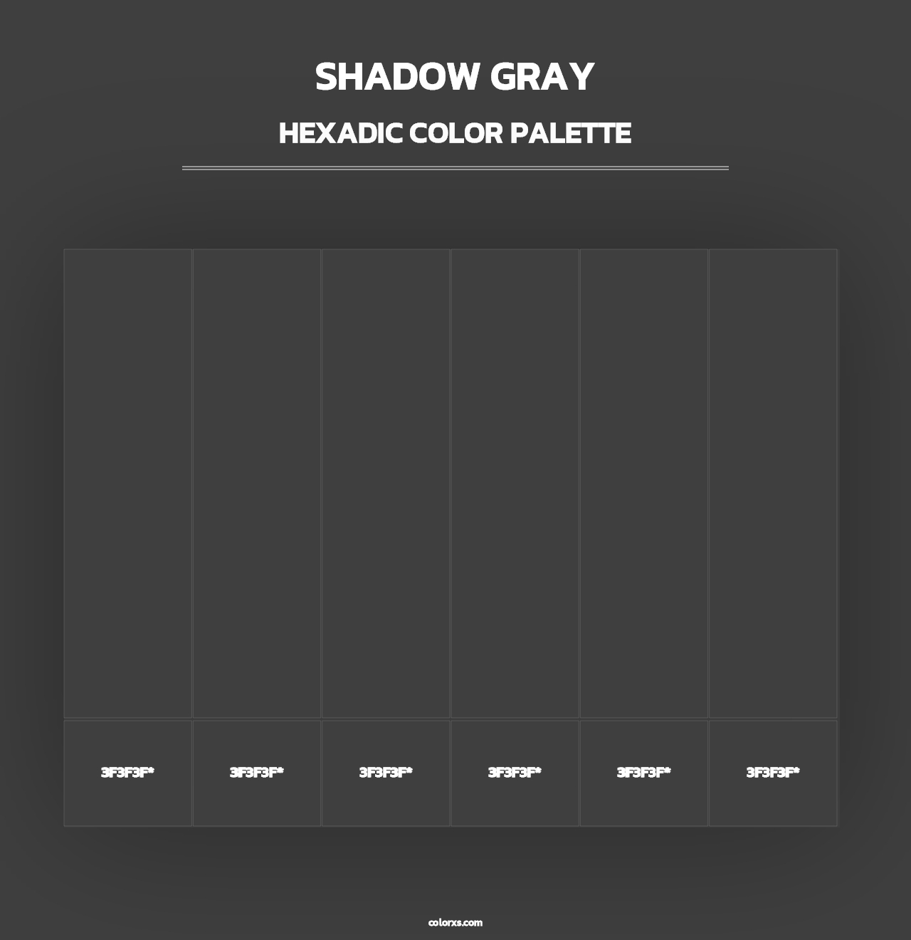 Shadow Gray - Hexadic Color Palette