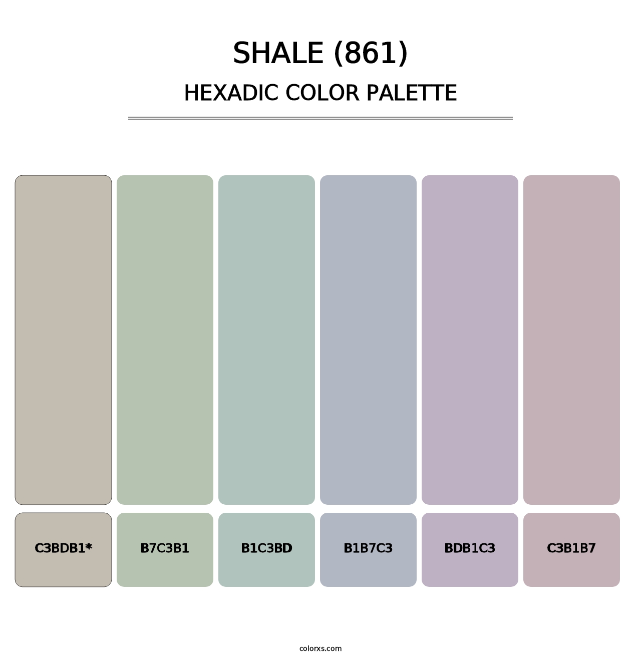 Shale (861) - Hexadic Color Palette