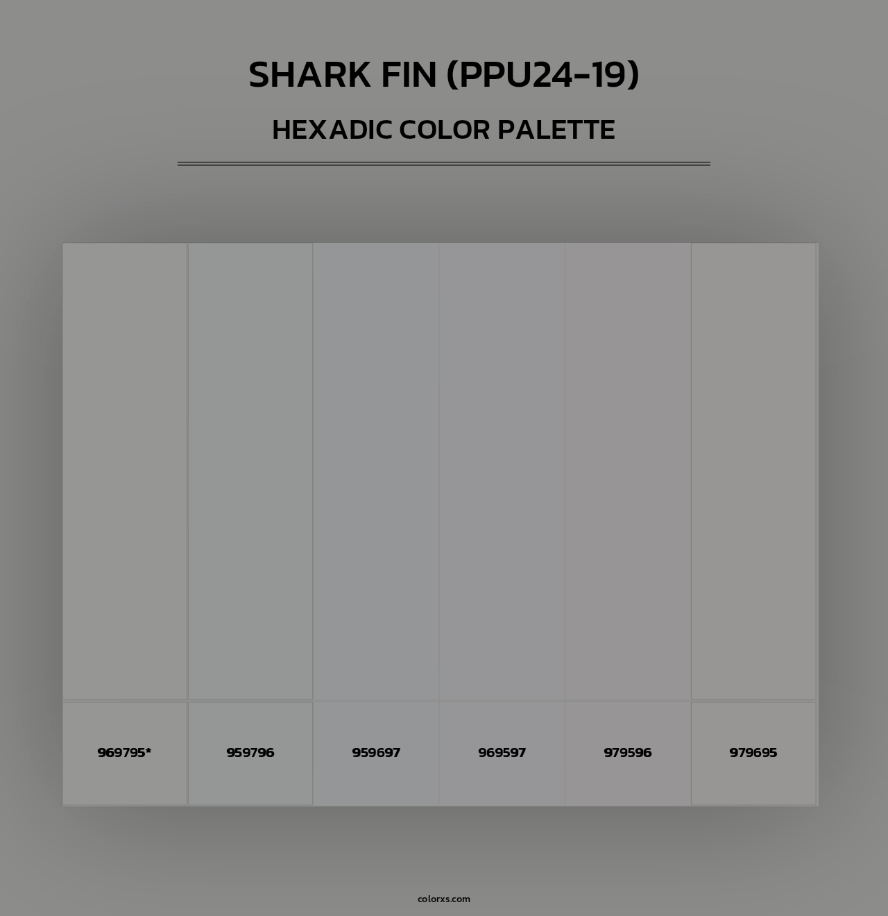 Shark Fin (PPU24-19) - Hexadic Color Palette