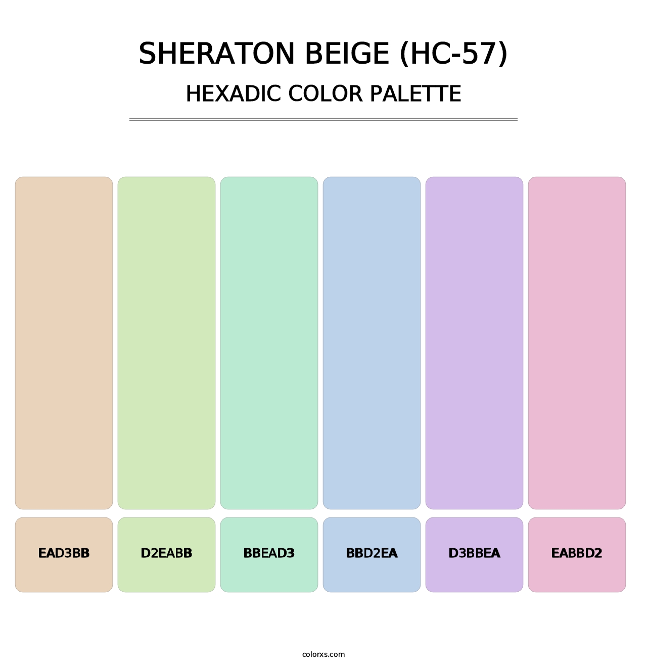 Sheraton Beige (HC-57) - Hexadic Color Palette