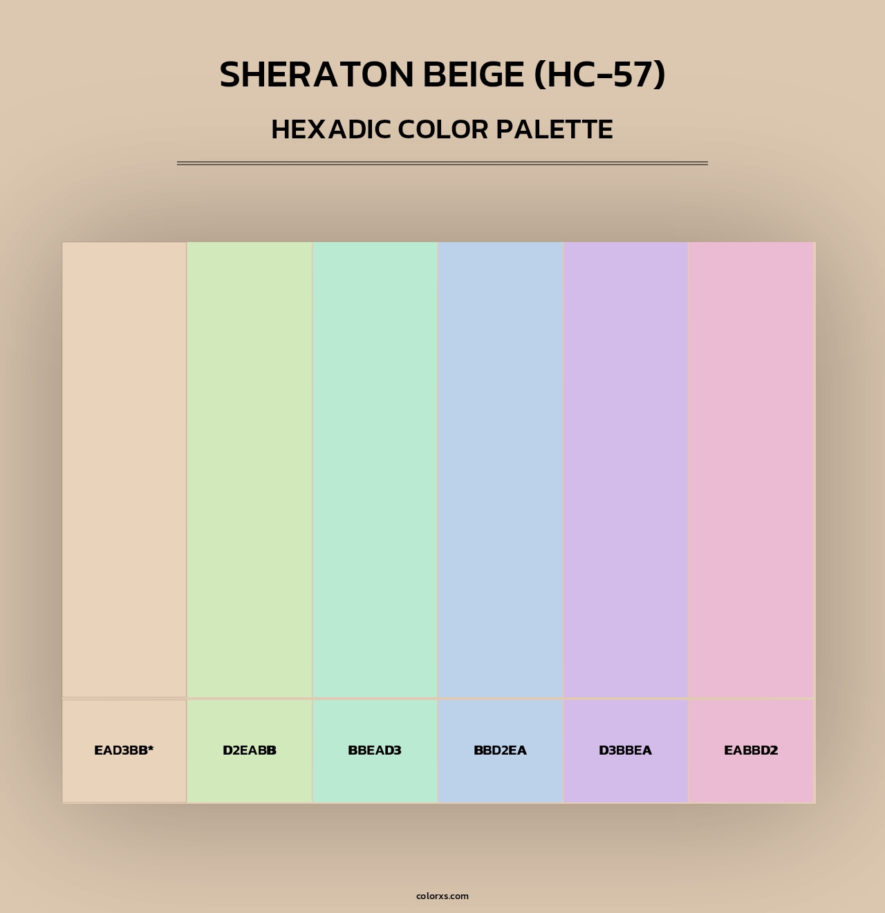 Sheraton Beige (HC-57) - Hexadic Color Palette
