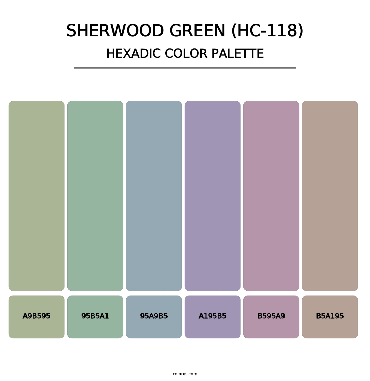 Sherwood Green (HC-118) - Hexadic Color Palette