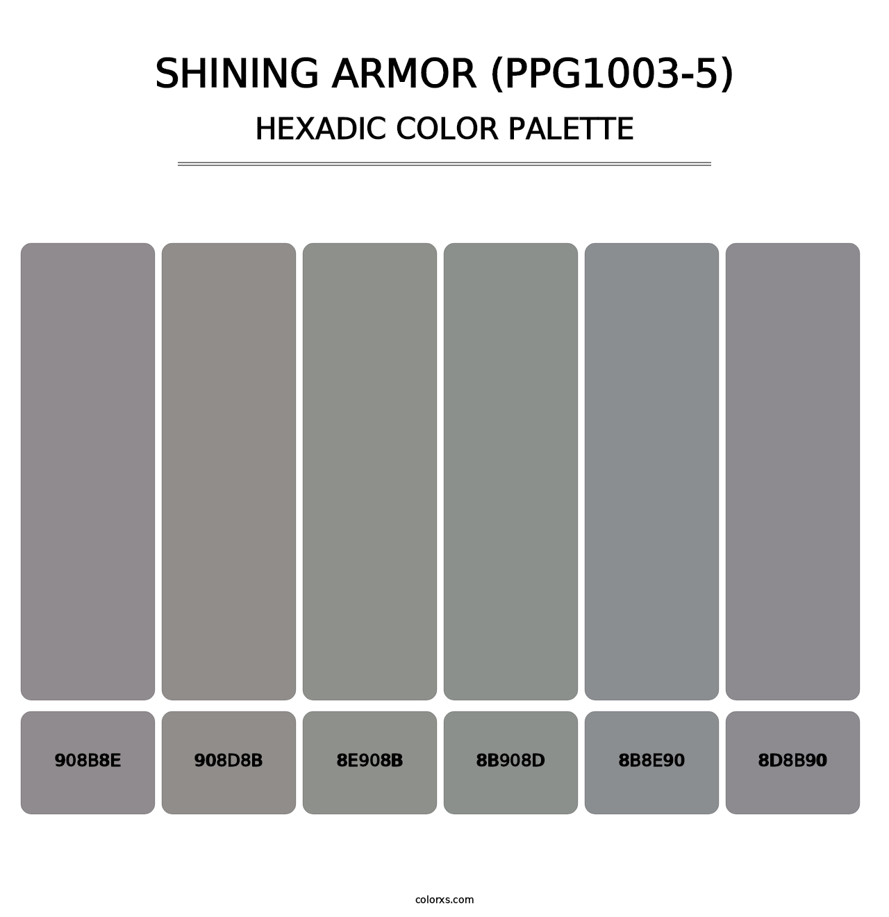 Shining Armor (PPG1003-5) - Hexadic Color Palette