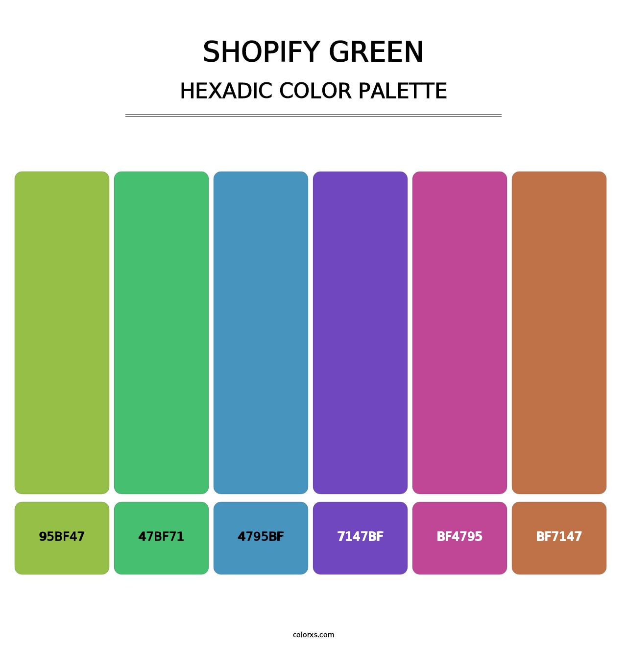 Shopify Green - Hexadic Color Palette