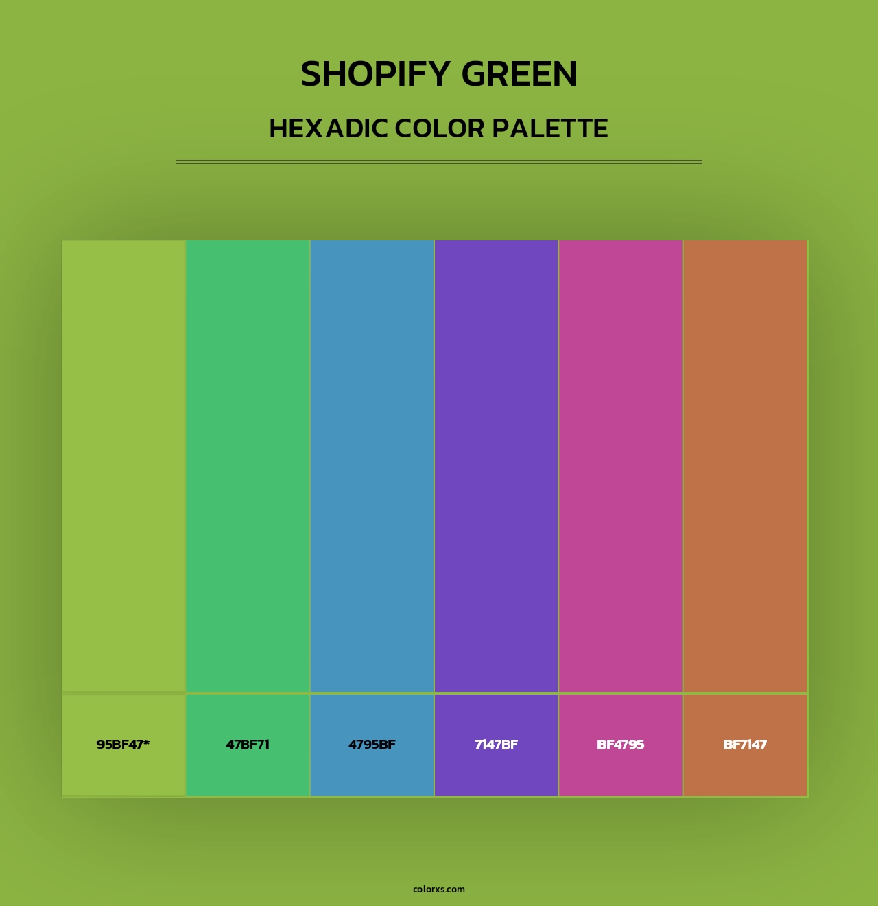 Shopify Green - Hexadic Color Palette