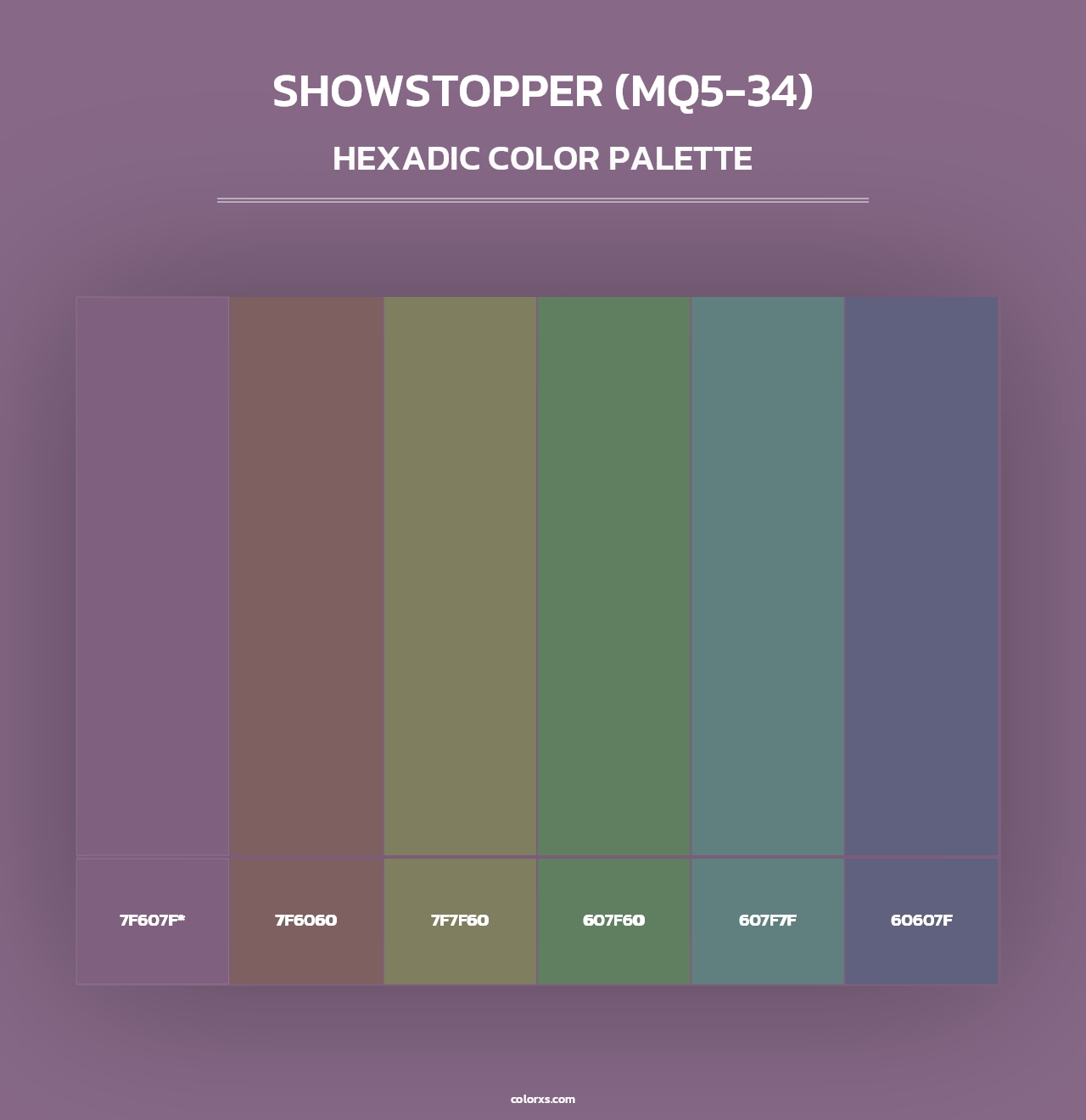 Showstopper (MQ5-34) - Hexadic Color Palette