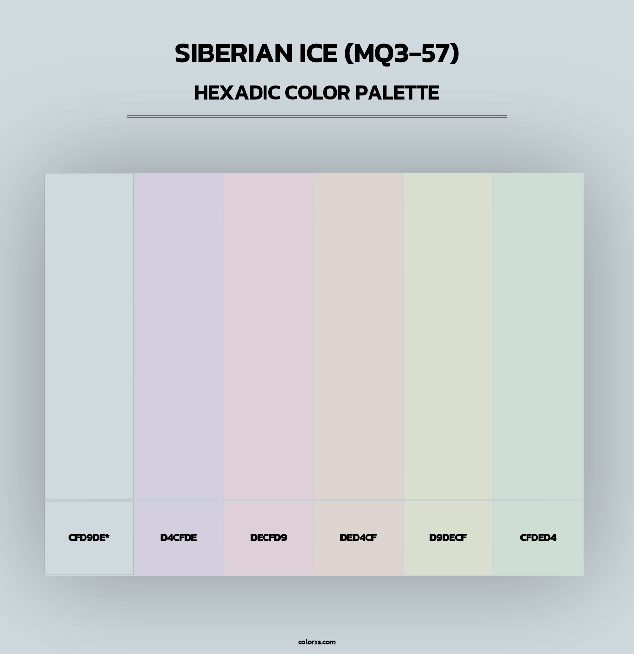 Siberian Ice (MQ3-57) - Hexadic Color Palette