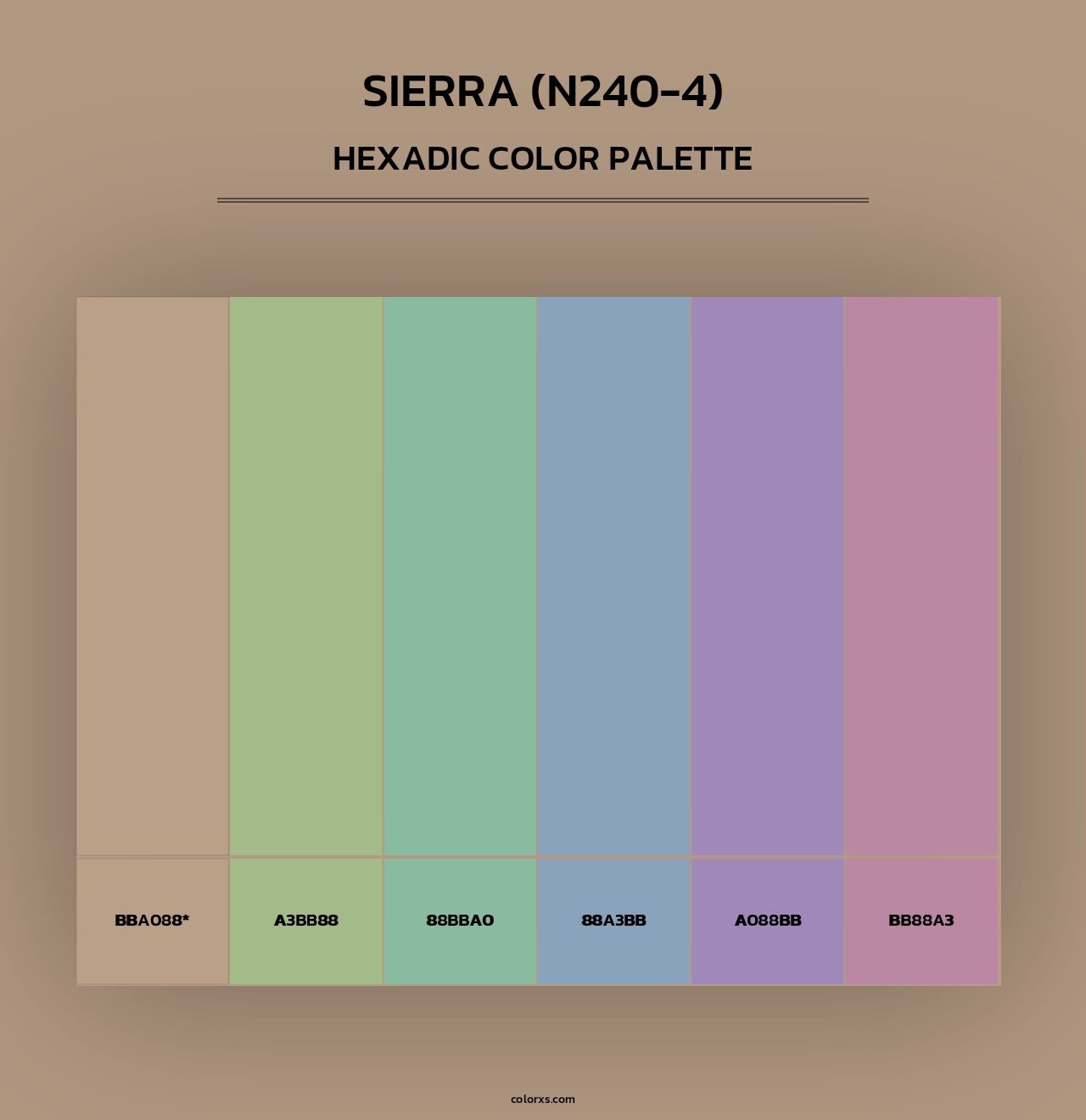 Sierra (N240-4) - Hexadic Color Palette