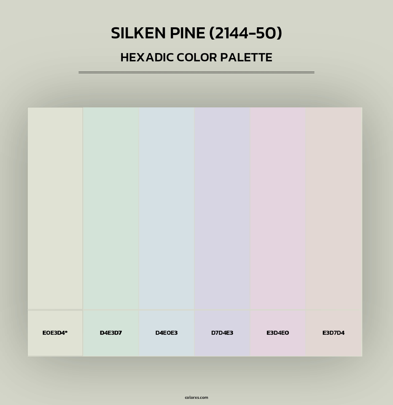 Silken Pine (2144-50) - Hexadic Color Palette