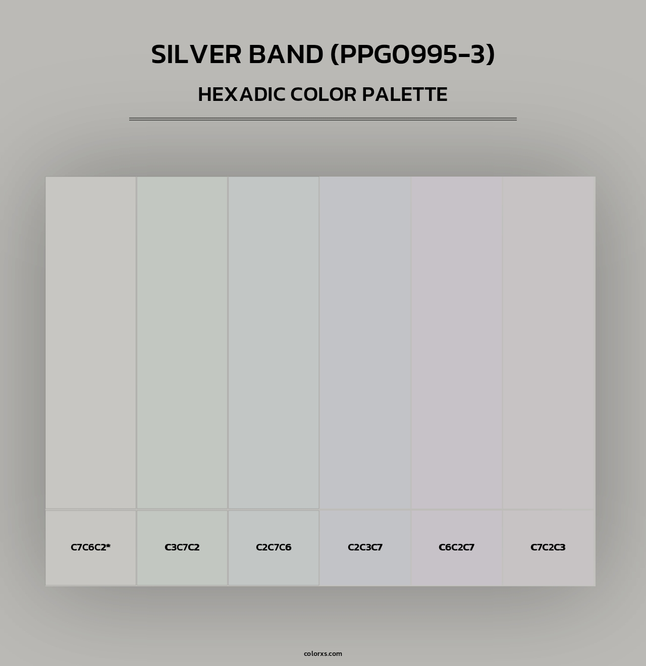 Silver Band (PPG0995-3) - Hexadic Color Palette