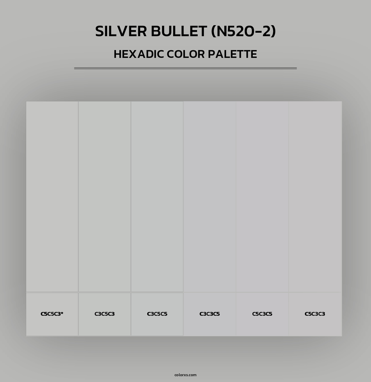 Silver Bullet (N520-2) - Hexadic Color Palette