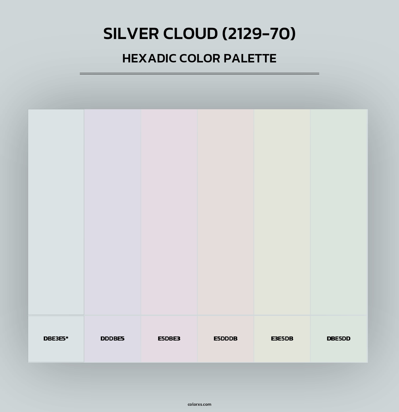 Silver Cloud (2129-70) - Hexadic Color Palette
