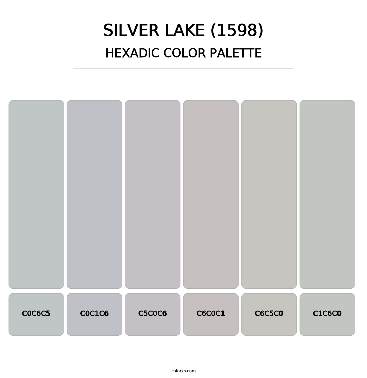Silver Lake (1598) - Hexadic Color Palette