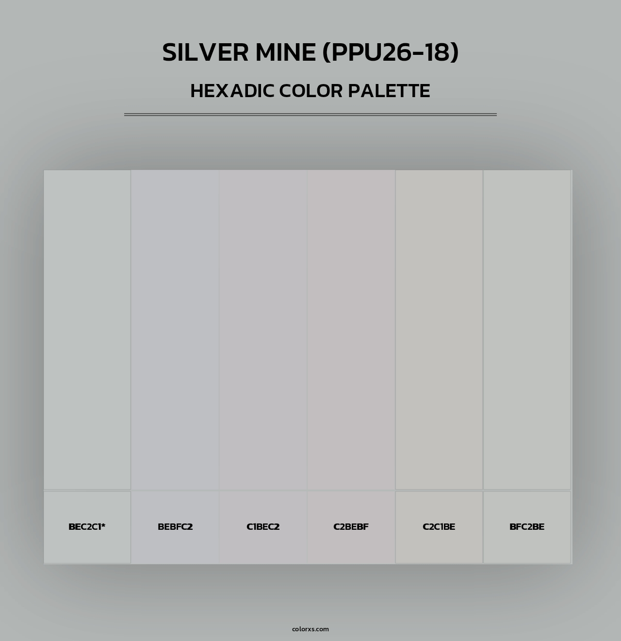 Silver Mine (PPU26-18) - Hexadic Color Palette