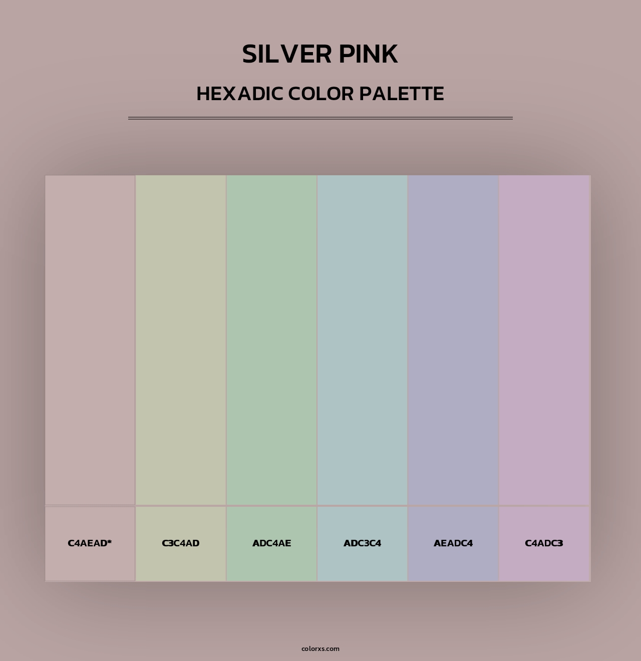 Silver Pink - Hexadic Color Palette