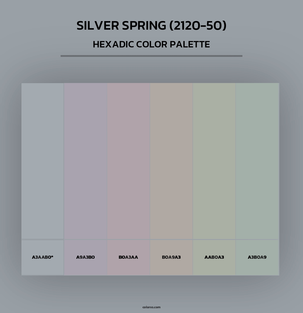 Silver Spring (2120-50) - Hexadic Color Palette