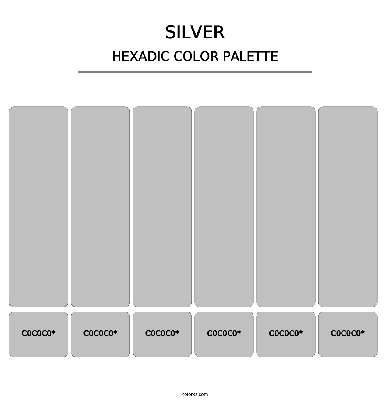 Silver - Hexadic Color Palette