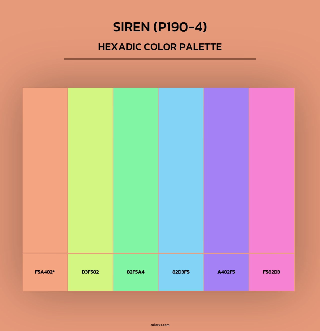 Siren (P190-4) - Hexadic Color Palette