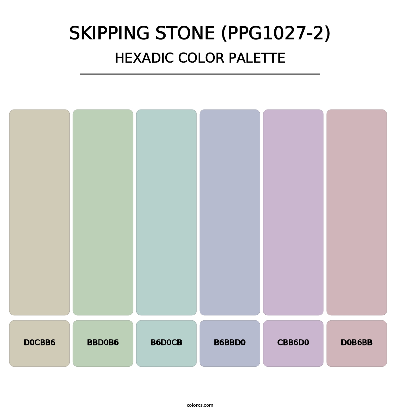 Skipping Stone (PPG1027-2) - Hexadic Color Palette