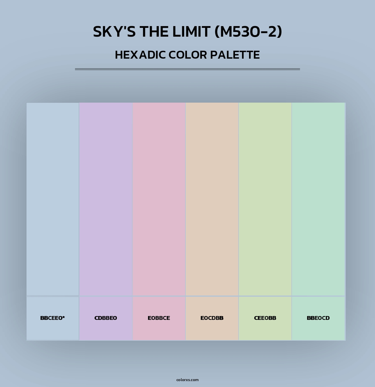 Sky'S The Limit (M530-2) - Hexadic Color Palette