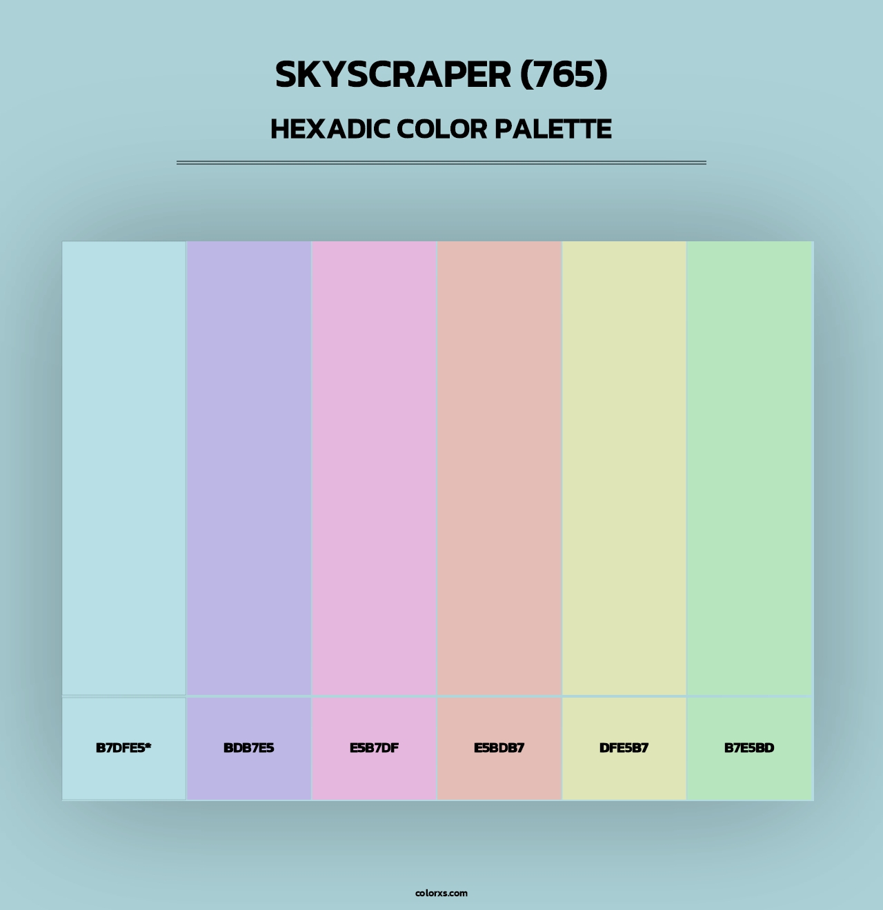 Skyscraper (765) - Hexadic Color Palette