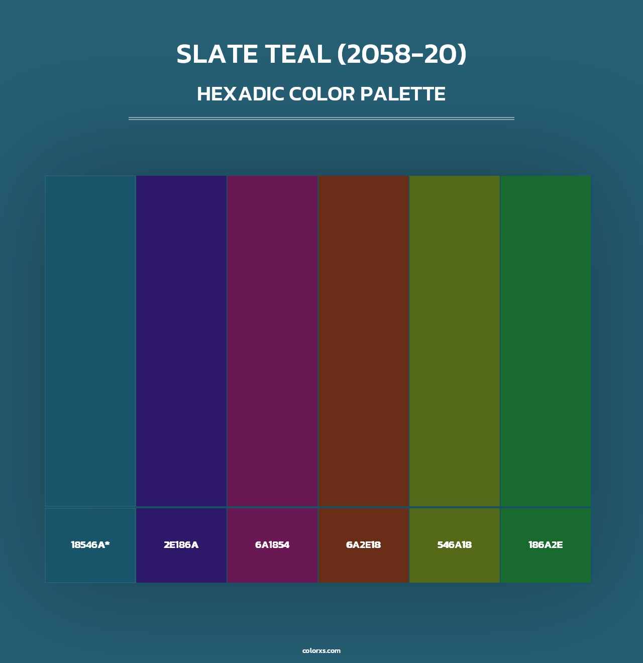 Slate Teal (2058-20) - Hexadic Color Palette