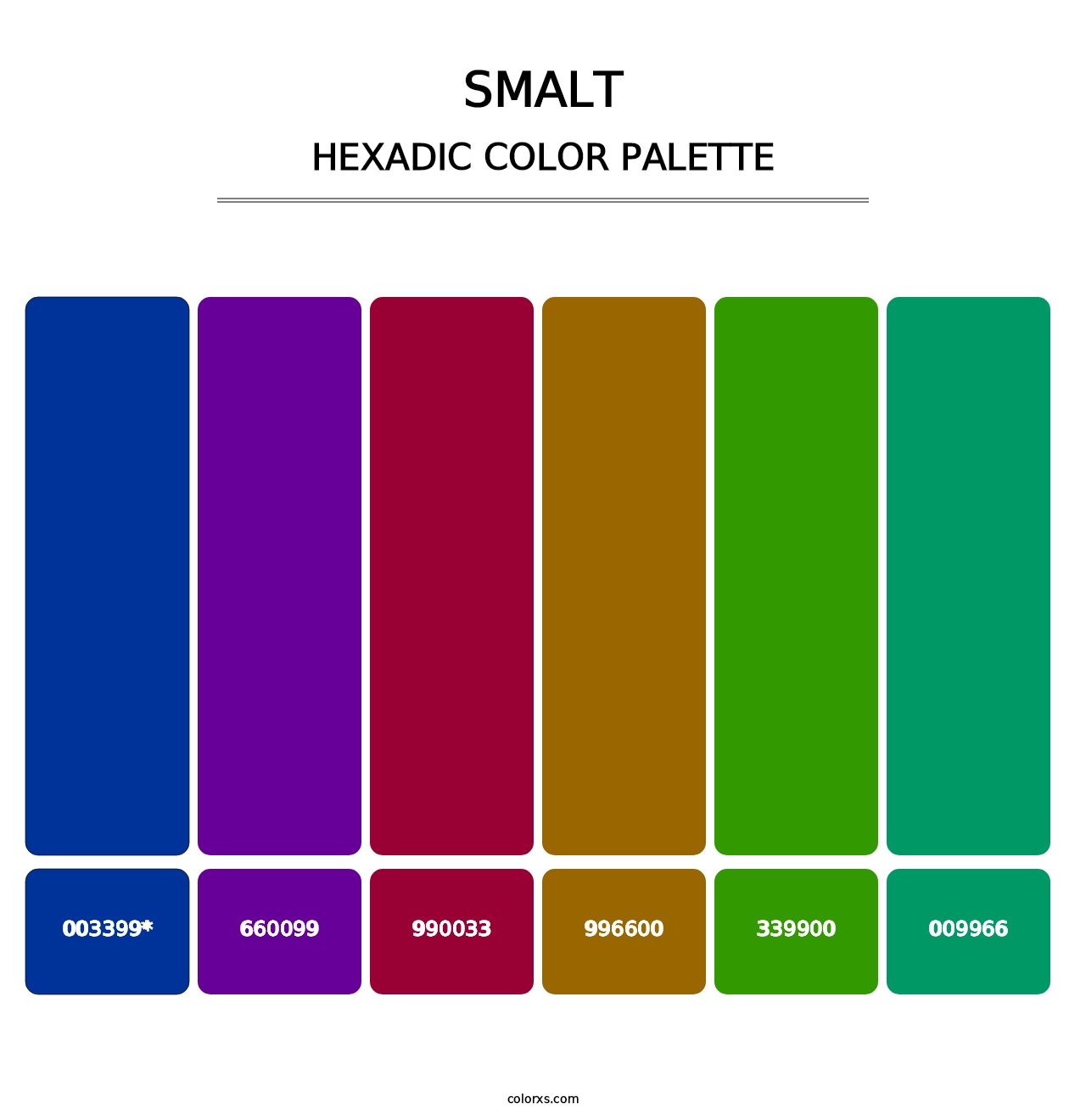 Smalt - Hexadic Color Palette