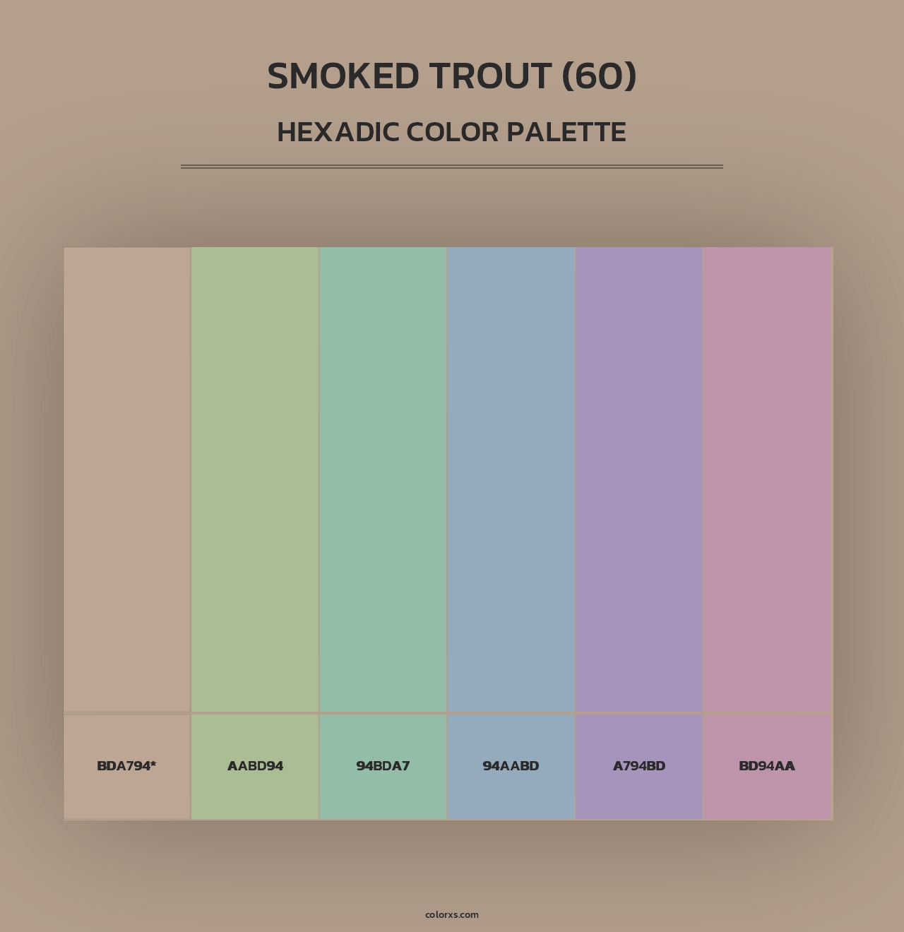 Smoked Trout (60) - Hexadic Color Palette