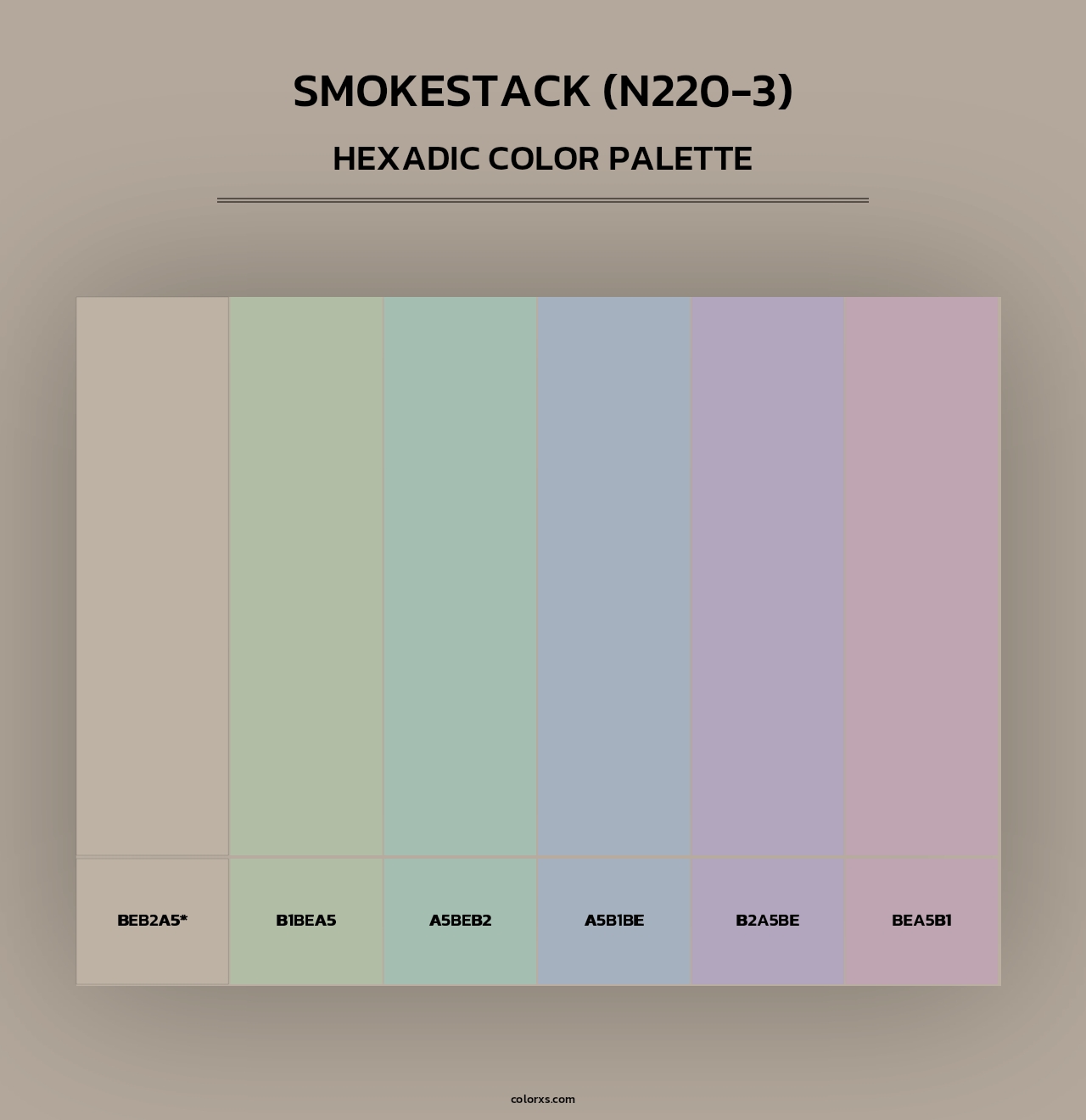Smokestack (N220-3) - Hexadic Color Palette