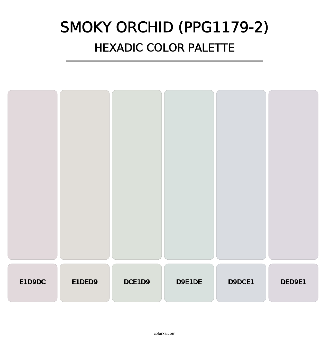 Smoky Orchid (PPG1179-2) - Hexadic Color Palette