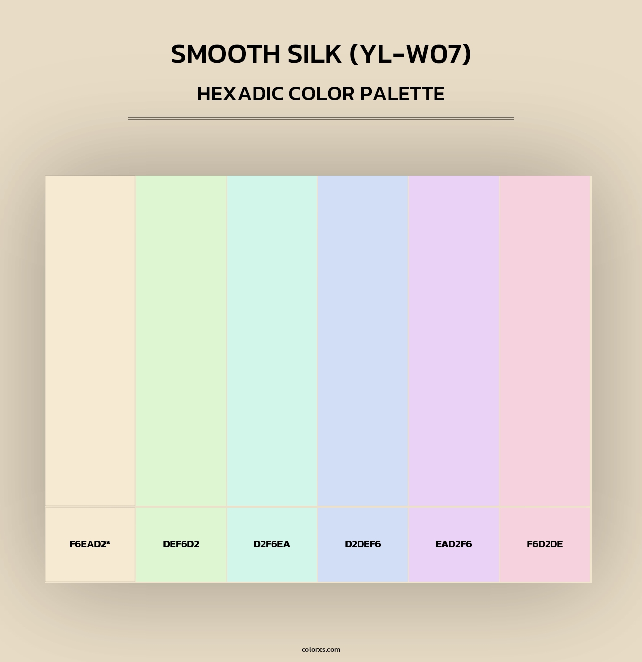 Smooth Silk (YL-W07) - Hexadic Color Palette