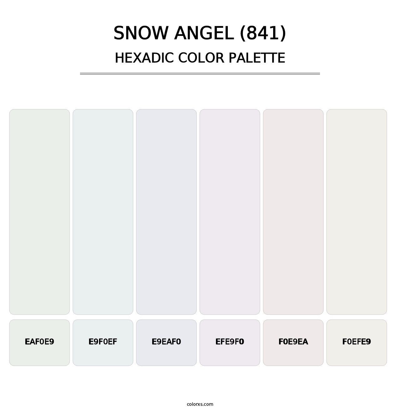 Snow Angel (841) - Hexadic Color Palette