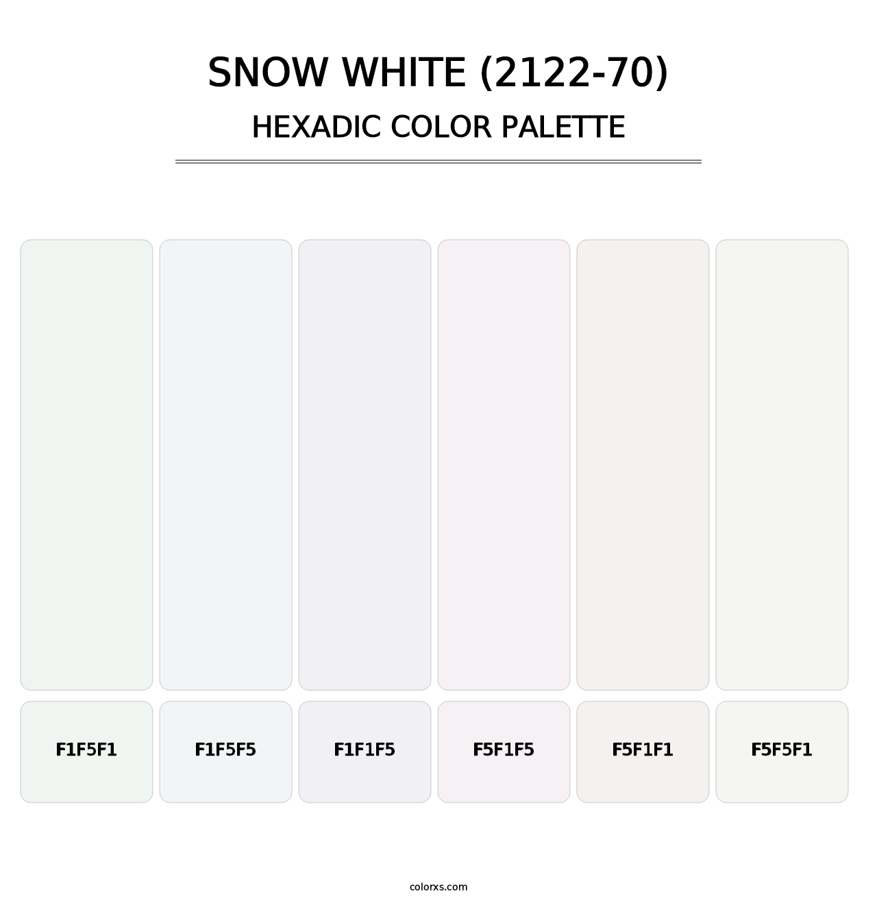 Snow White (2122-70) - Hexadic Color Palette
