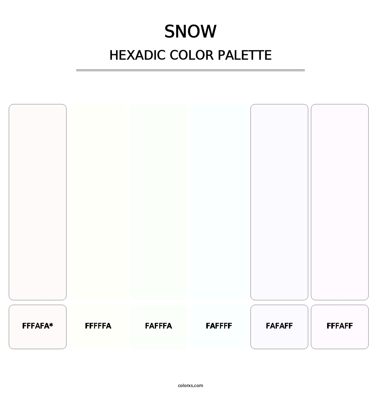 Snow - Hexadic Color Palette