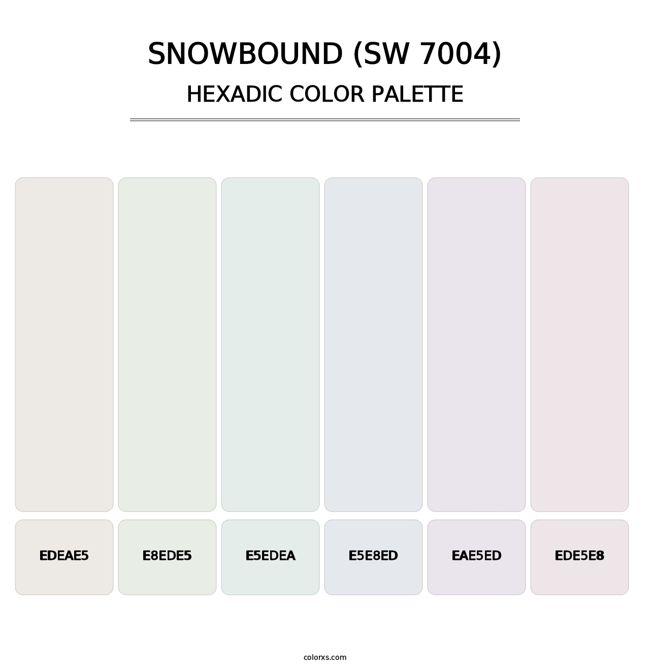 Snowbound (SW 7004) - Hexadic Color Palette