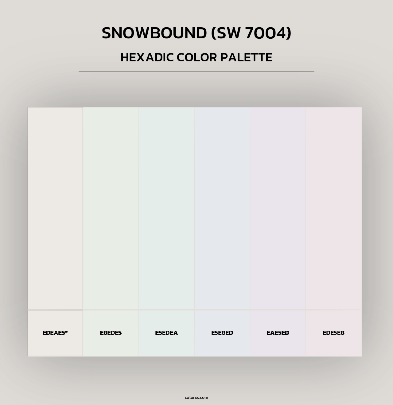 Snowbound (SW 7004) - Hexadic Color Palette